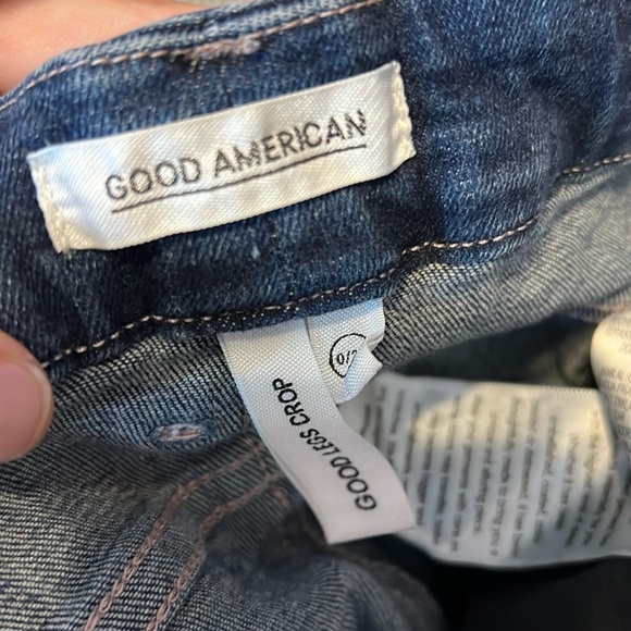 Good American Good Legs Crop Skinny Jeans Size 0 - Picture 10 of 12